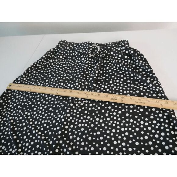 NY Collection Petite Printed Belted Maxi Polka Dots Skirt PS - Picture 6 of 9
